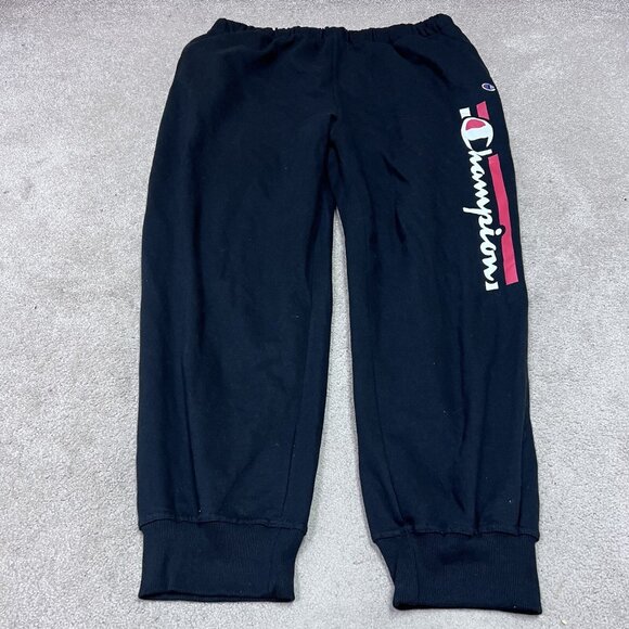 Champion Joggers Men’s Black Elastic Waist Pockets Size 2XL - Picture 1 of 11